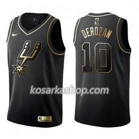 Dres San Antonio Spurs DeMar DeRozan 10 Nike Crna Golden Edition Swingman